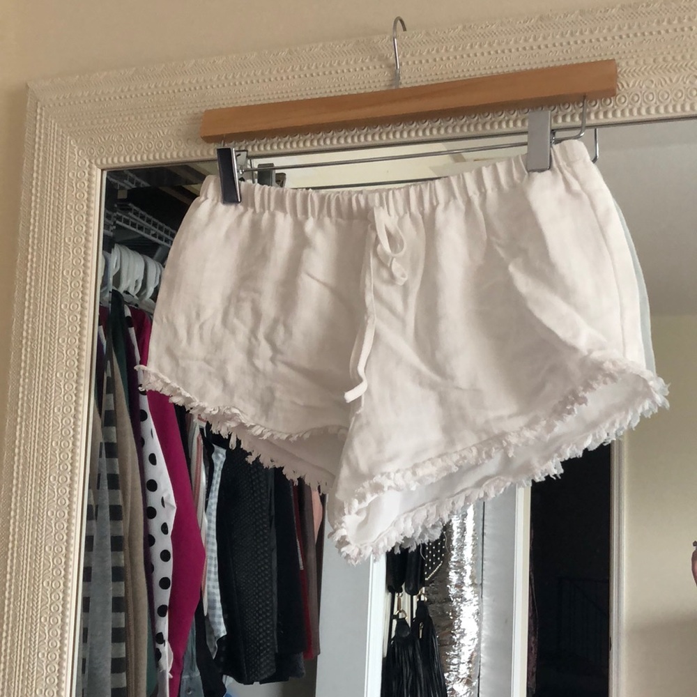 Cotton Candy LA white shorts